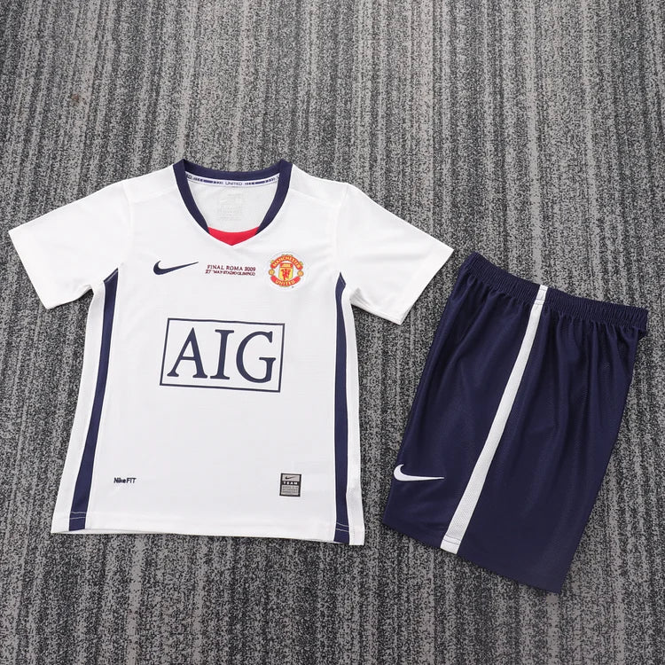2008/09 Manchester United Away Retro - Kids Kit