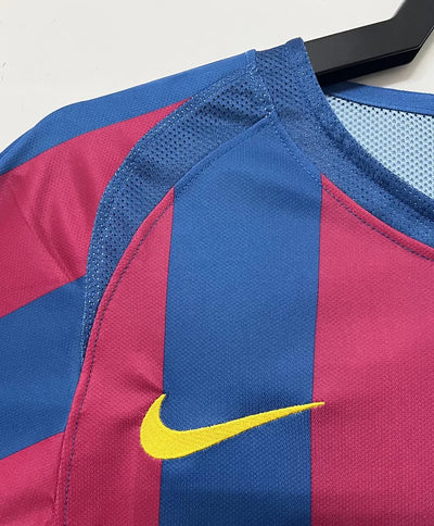 2005/06 Barcelona Home Long Sleeve Champions League Edition
