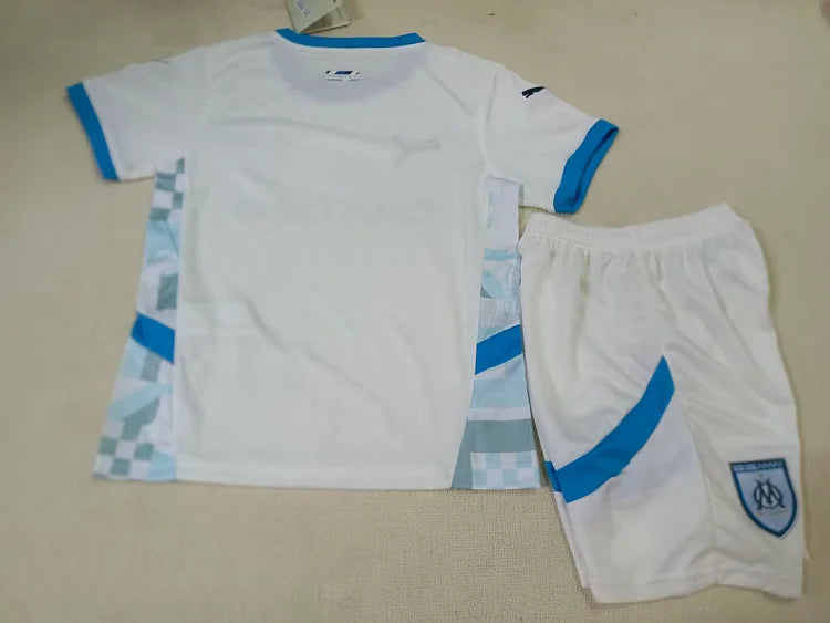 2024/25 Marseille Home Jersey. - Kids Kit