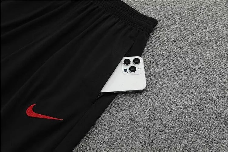 2024/25 Portuguese half-pull training uniform black 1:1 Thai quality suit