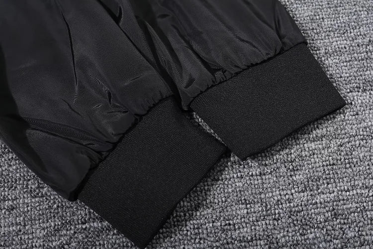 Paris black hooded trench coat.