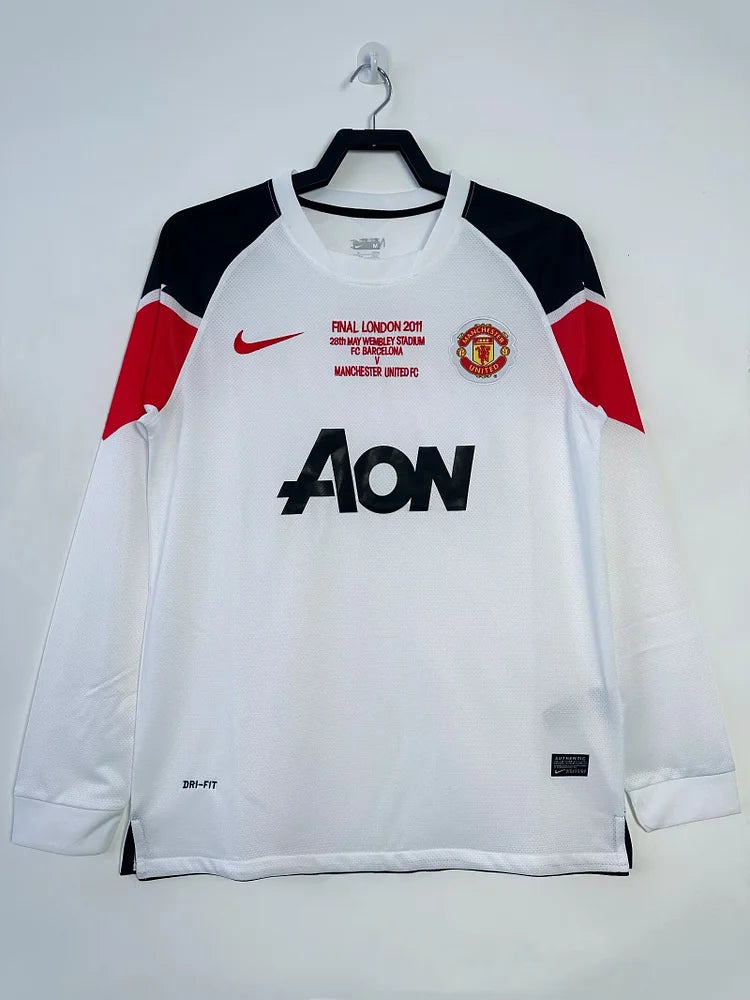 2010/11 Manchester United Away Long Sleeve Shirt - Champions League Edition