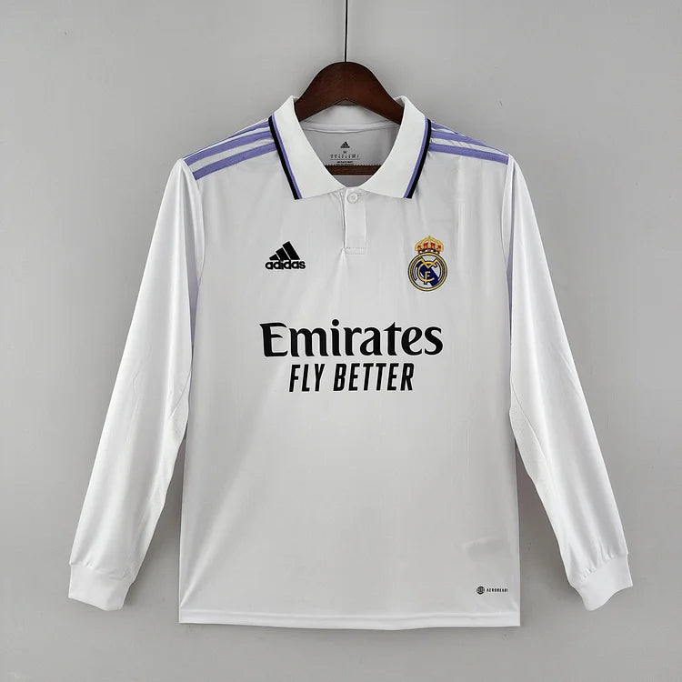 2022/23 Real Madrid Home Long Sleeve Jersey