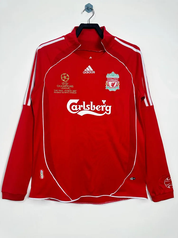 2006/07 Liverpool Home Long Sleeve - Champions League Edition