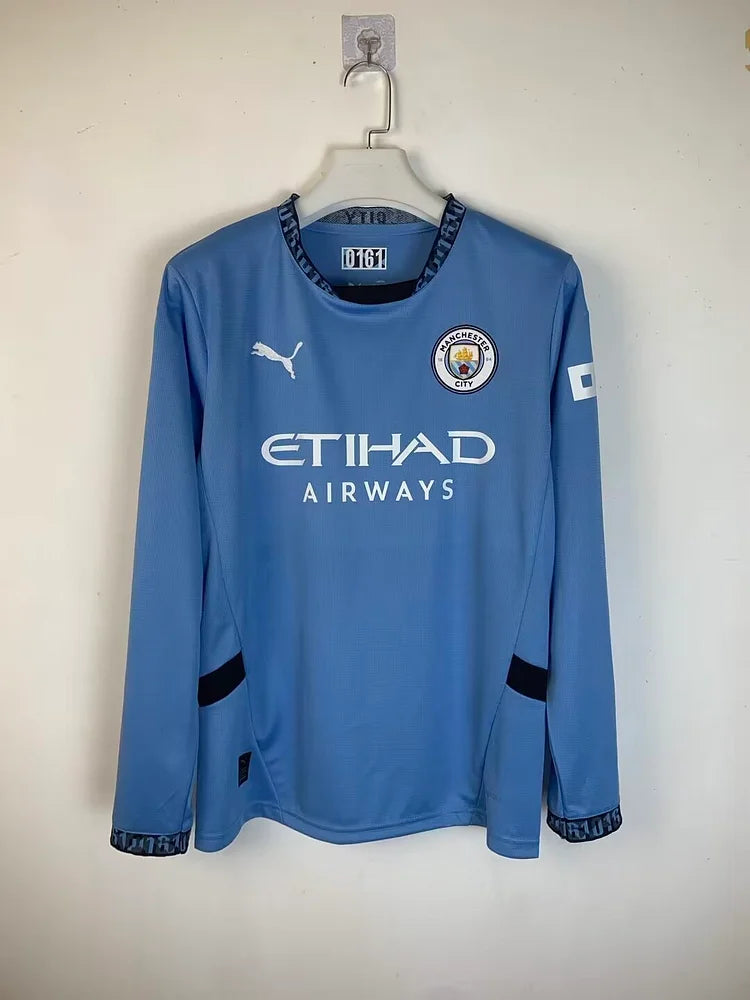 24/25 Manchester City Home Long Sleeve Fan Edition