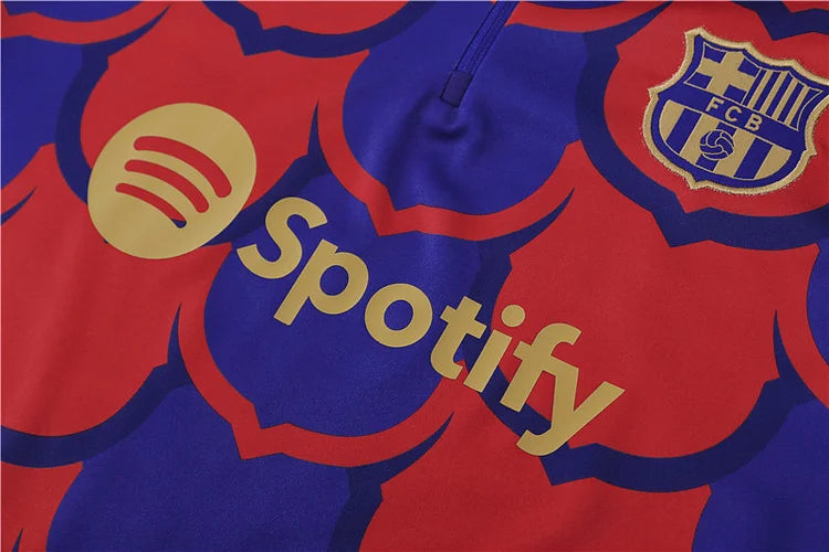 2024/25 Barcelona red and blue long sleeve training kit