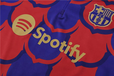 2024/25 Barcelona red and blue long sleeve training kit