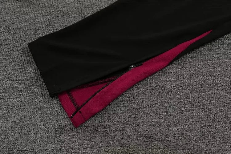 2024/25 Paris half-pull training uniform black 1:1 Thai quality suit