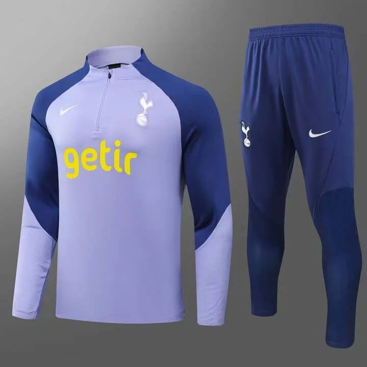 2023 Tottenham Half-Pull Training Suit Purple Jersey