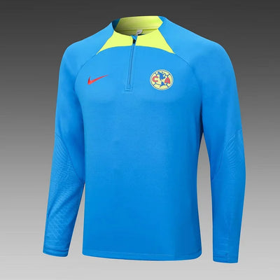 2023/2024 América Half-Pull Training Suit Blue Football Shirt