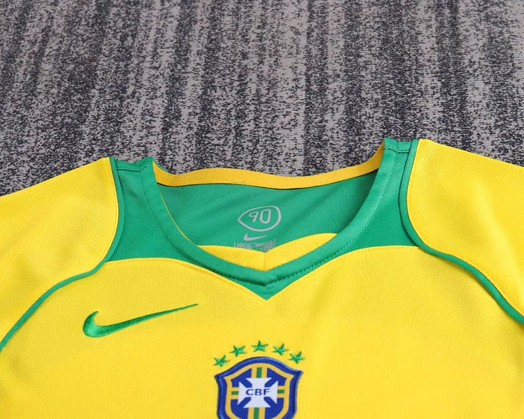 2004 Brazil Home Retro - Kids Kit