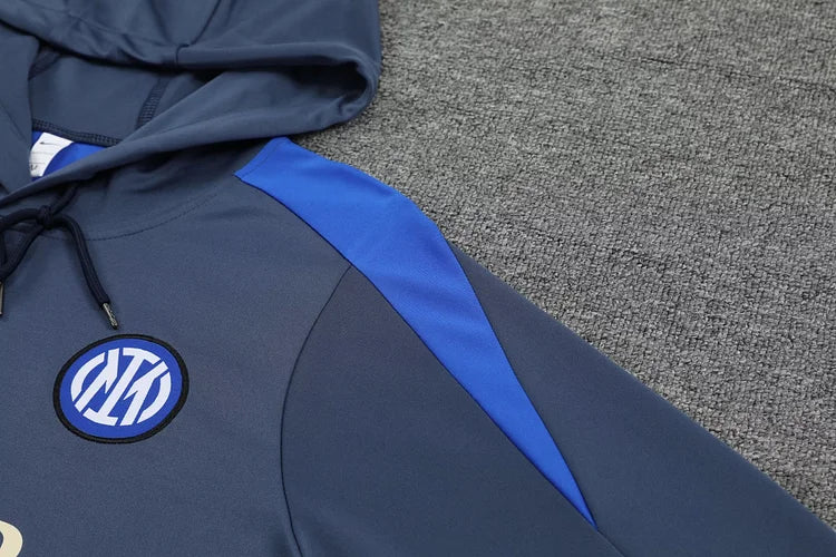 2024/25 Inter Milan Hooded Training Kit.