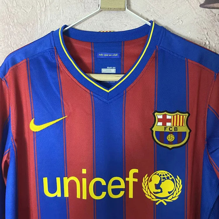 2009/10 Barcelona Home Long Sleeve Shirt -