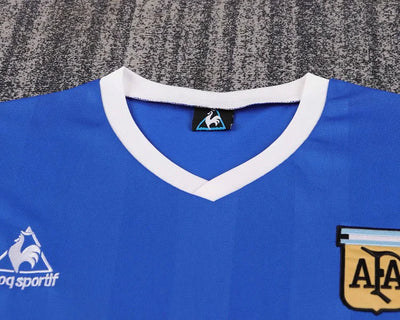 1986 Argentina Away Retro - Kids Kit