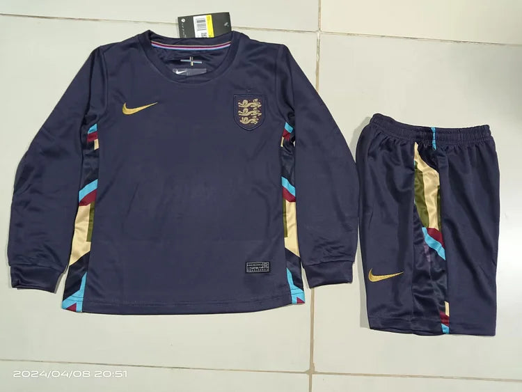 2024/25 England Away Long Sleeve Children'S Jersey