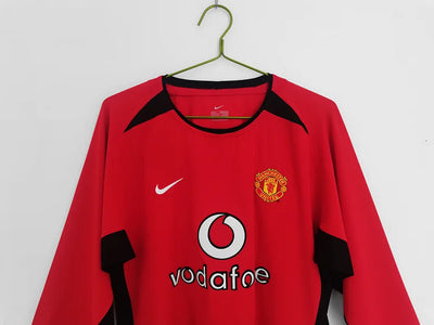 2002/03 Manchester United Home Long Sleeve Retro Shirt