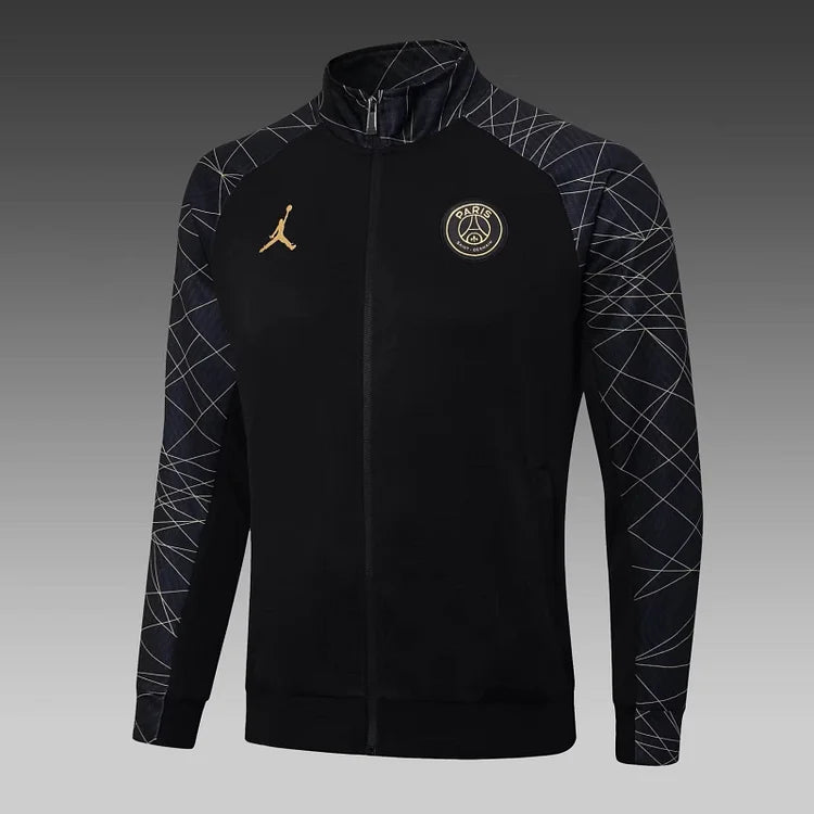 2023/24 Psg Paris Saint-Germain Long Zipped Jacket Black Set