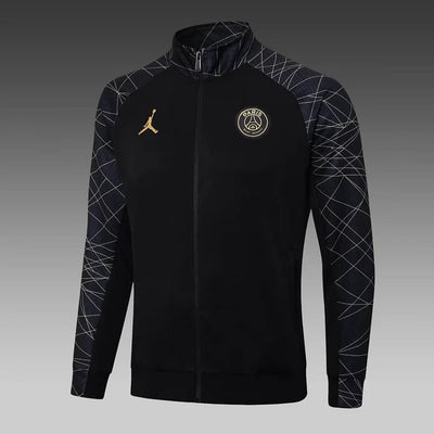 2023/24 Psg Paris Saint-Germain Long Zipped Jacket Black Set