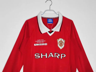 1999/00 Manchester United Champions League Home Long Sleeve Shirt