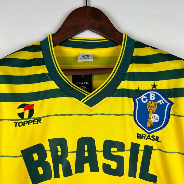 1984 Brazil home retro jersey