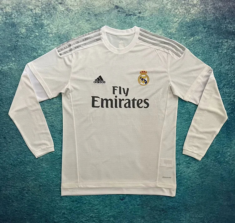 2015/16 Real Madrid Home Retro Long Sleeve Jersey