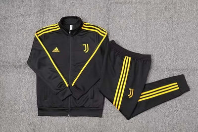 2023/2024 Juventus Long Zipped Jacket Black Football Shirt