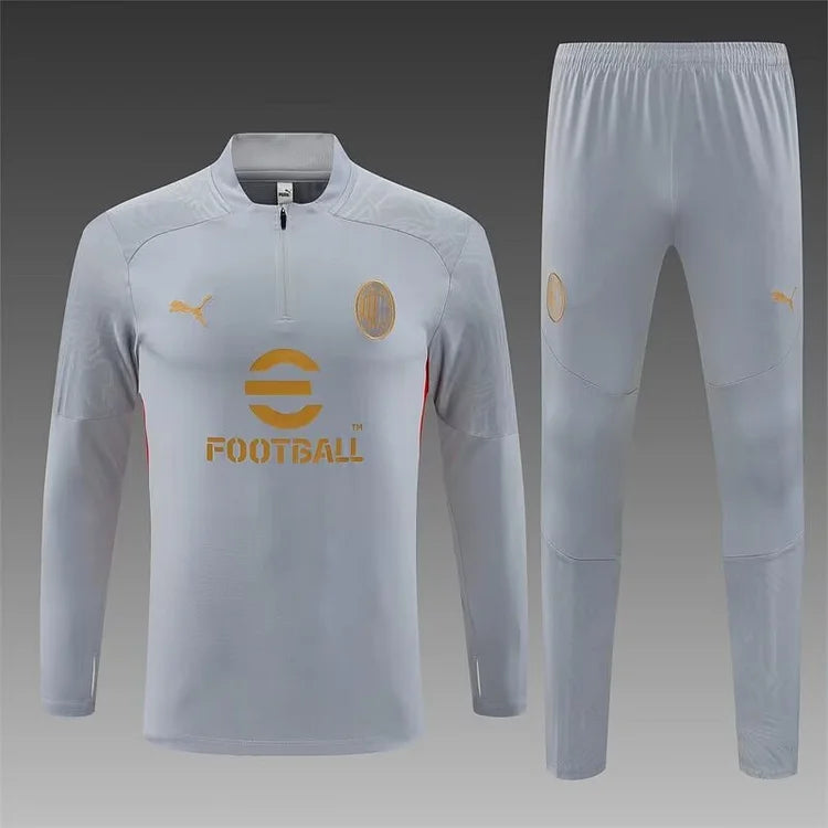 2024/25 AC Milan Grey Long Sleeve Training Kit