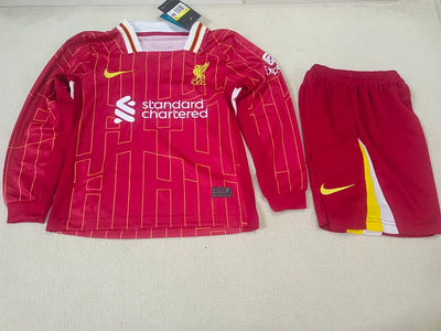 2024/25 Liverpoolhome Long Sleeve Jersey- Children'S Suit
