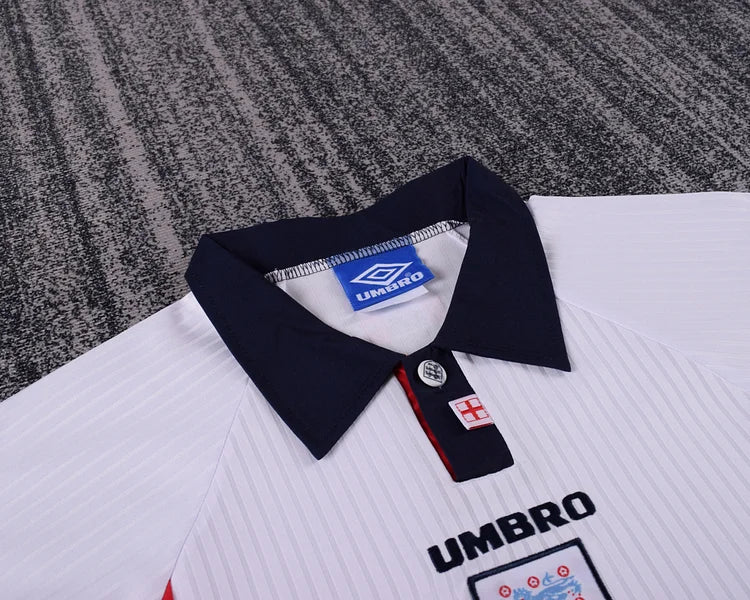 1998 England Retro Home Shirt - Kids Kit