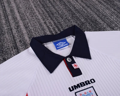 1998 England Retro Home Shirt - Kids Kit