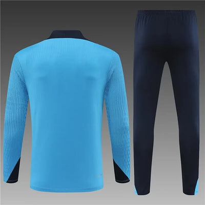2024/25 Chelsea half-pull training suit light blue 1:1 Thai quality suit