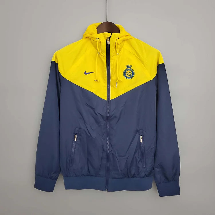 2023/2024 Al-Nassr Windbreaker Navy blue and yellow Soccer Jersey