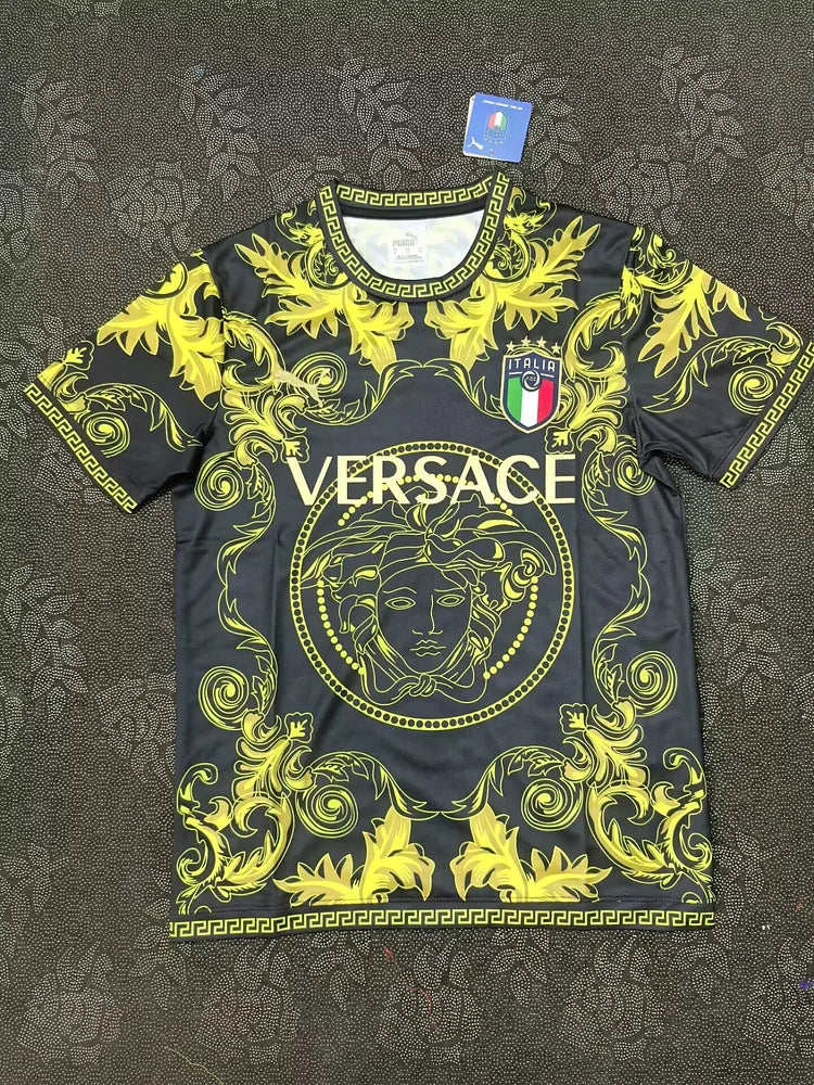2025 Italy Black and Gold Special Edition Jersey