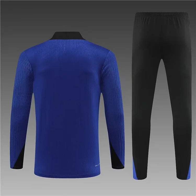 2024/25 Barcelona half-pull training suit colorful blue 1:1 Thai quality suit