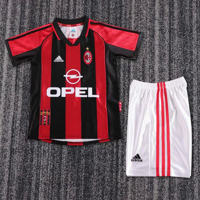 1998/99 Ac Milan Home Retro - Kids Kit
