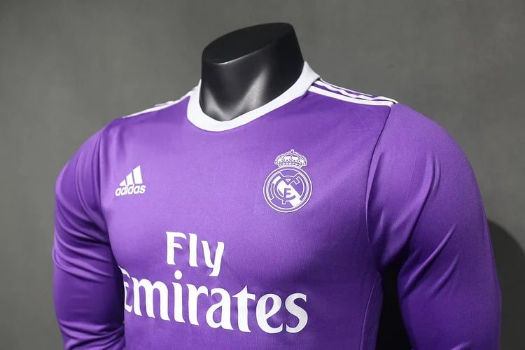 2016/17 Real Madrid Away Retro Long Sleeve - Player Edition