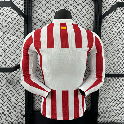 2025/2026 Atletico Madrid Home Long Sleeve Player Edition