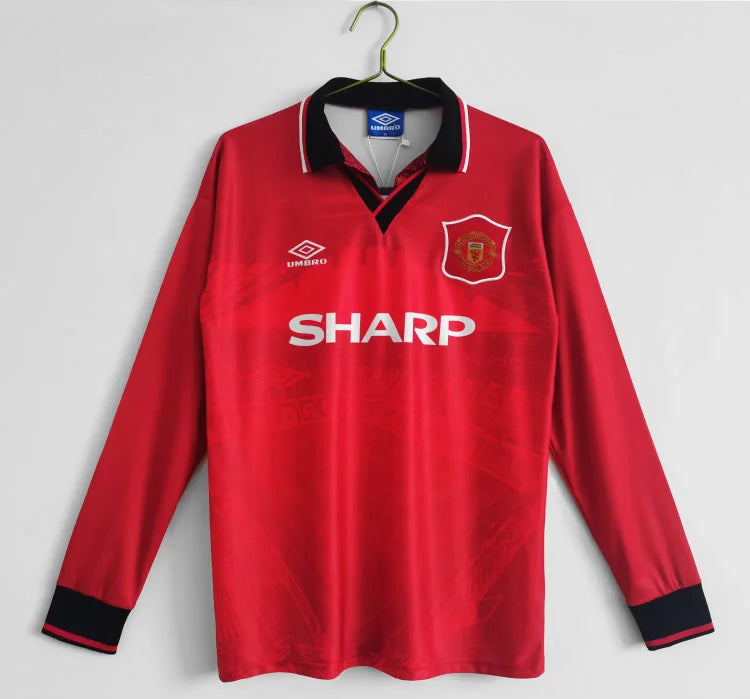 1994/95 Manchester United Home Long Sleeve Retro Jersey
