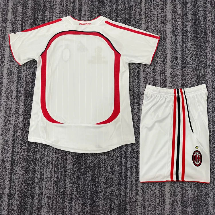 2006/07 Ac Milan Away Retro - Kids Kit