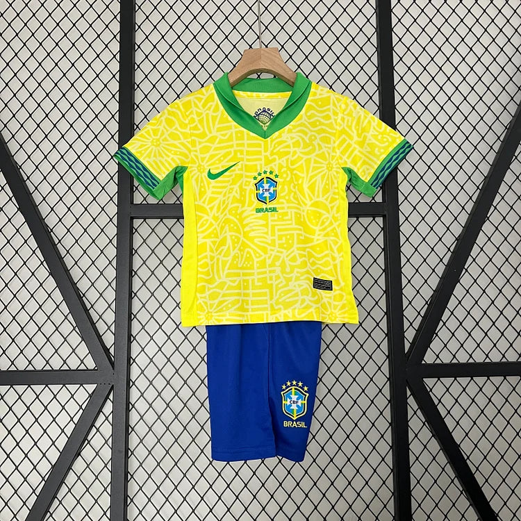 2024/25 Brazil Home Jersey For Kids