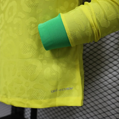 2023/24 Brazil Home Long Sleeve Players Edition