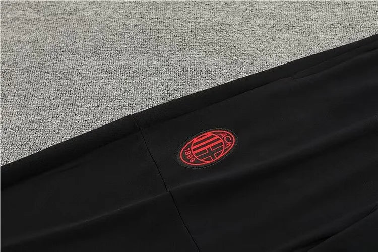 2023/2024 AC Milan Half-Pull Training Suit Black Football Shirt