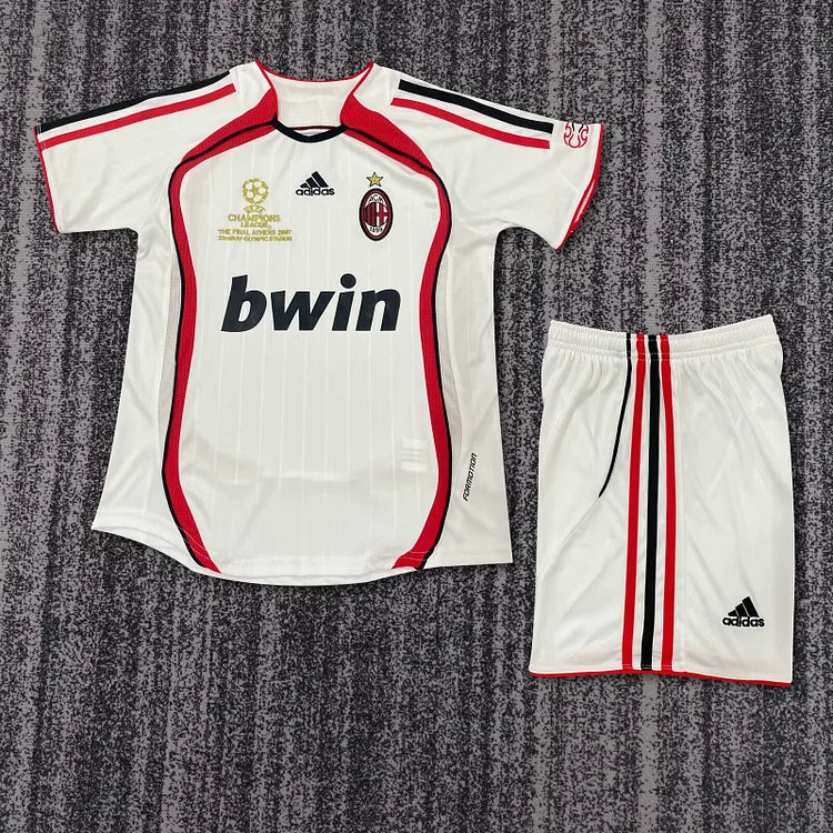 2006/07 Ac Milan Away Retro - Kids Kit