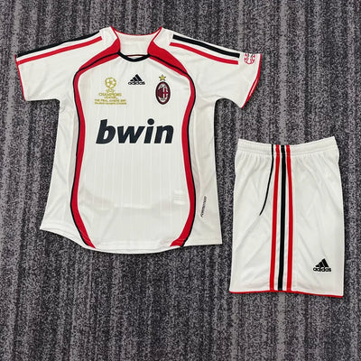 2006/07 Ac Milan Away Retro - Kids Kit