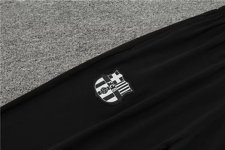2024/25 Barcelona grey half zip training suit 1:1 Thailand quality