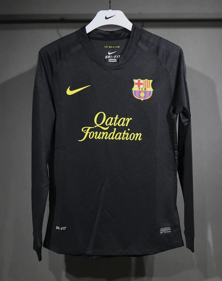 2011/12 Barcelona Away Long Sleeve - Player Edition