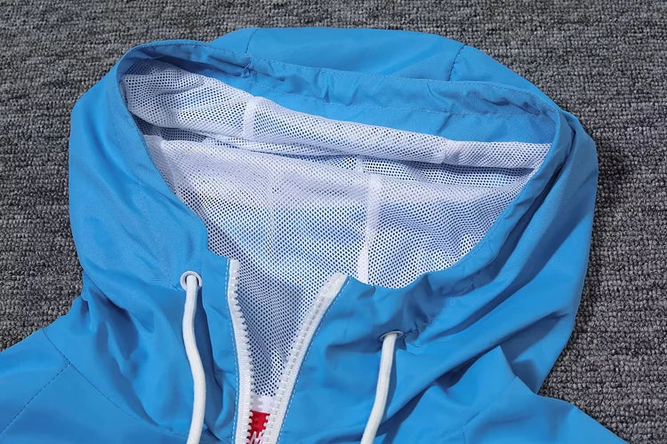 Manchester City retro hooded trench coat