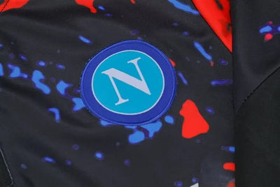 2023/24 Naples half-pull training suit red 1:1 Thai quality suit