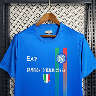 2023/2024 Napoli Soccer Commemorative Edition Blue Jersey