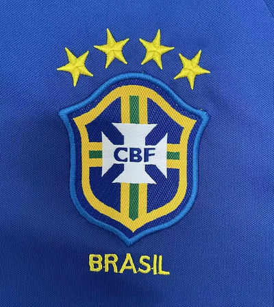 2002 Brazil Away Retro Long Sleeve Jersey